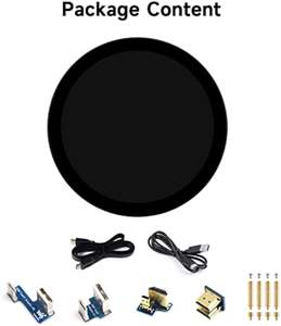 Aismartlink 5 pollici tondino Touch Display, 1080*1080 risoluzione, IPS, 10 punti Touch, compatibile con Raspberry <span class=keywords><strong>Pi</strong></span> 5 - Product Image 2