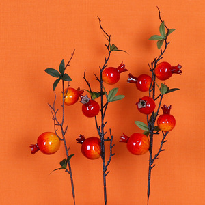 Arreglo de Flores Artificiales de Granada Kch, Rojo, 2 Colores, Tallo Individual, Decoración para el Hogar, Decoración DIY para Interiores y Exteriores - Product Image 4