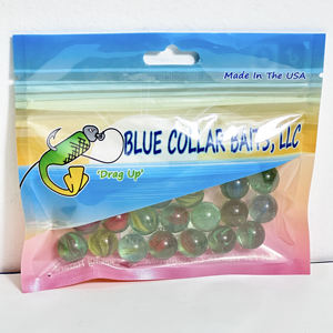 Cebos de gusano de pesca a prueba de humedad de plástico suave transparente impreso personalizado y bolsas de embalaje de alimentos para mascotas con agujero europeo - Product Image 3