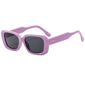 Fashion 2026 Retro Oversized <b>Square</b> Outdoor Vacation UV400 Green/Purple/White <b>Sunglasses</b> - Product Image 3