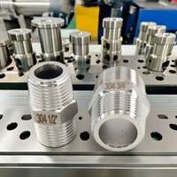 304 DN8 acier inoxydable femelle Joint tuyau raccords de Transition basse pression Micro et CNC usinage Union différents Types