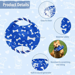 Juguete de Disco Volador para Perros con Logotipo Personalizado, Juguete Interactivo de Lujo para Perros, Juguete de Rompecabezas para Perros con Cuerda de Algodón, Gran Venta 2026 - Product Image 5