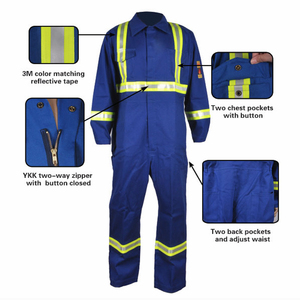 Setelan baju kodok katun Anti api, setelan baju terusan pelindung kerja, katun Anti statis, tahan api, setelan Jumpsuit - Product Image 4