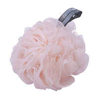 Gmagic RPET Eco Friendly Colorful Bathing Loofah Pouf Body Exfoliating Bath Sponge Pink Color 50g Current Design