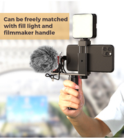 Microphone vidéo sans batterie Microphone fusil de chasse compact compatible avec les téléphones portables, smartphones Android et appareils photo reflex numériques