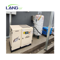 Compresseur d'air à vis de conversion de fréquence à aimant permanent bipolaire silencieux Langair 110kw 150HP, haute efficacité et économie d'énergie