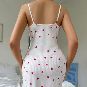 Abito da notte Sexy da donna <span class=keywords><strong>bianco</strong></span> con stampa a cuore - Product Image 2
