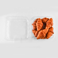 herbes rectangulaires suspendus de 0.75oz pour l'emballage d'herbes fraîches Boîte en plastique à clapet jetable transparente