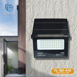 GCOTS IP65 Waterproof Rating Black Garden <b>Light</b> Outdoor Wall Lams Wall <b>Flood</b> <b>Light</b> Solar Powered - Product Image 2