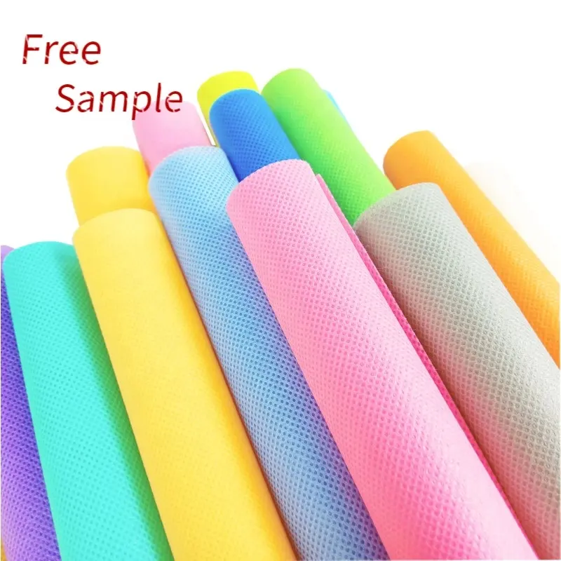 Free sample 100% pp spunbonded non-woven s nonwoven fabric non woven bag material