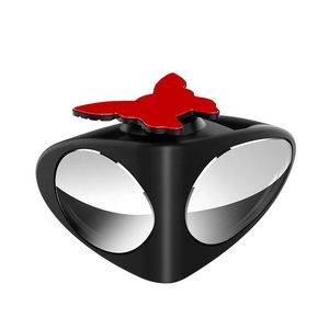 Автомобильное 360 широкоугольное круглое выпуклое зеркало автомобильное боковое зеркало для слепых зон автомобиля двухстороннее зеркало - Product Image 1