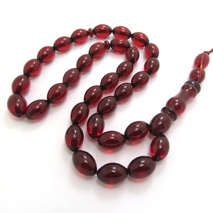 Nuovo stile dimensioni 9*13mm colore rosso tasbeeh islamico 33 perline di preghiera <span class=keywords><strong>rosario</strong></span> musulmano <span class=keywords><strong>uomo</strong></span> e donna Misbaha tesbih - Product Image 3