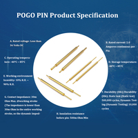 Livraison rapide Smt Pogo Pins Goupilles à ressort C3604 Sonde de test à double extrémité Pogo Pin