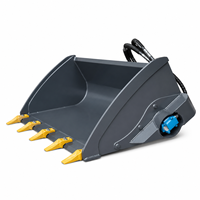 Godet de conditionnement du sol hydraulique robuste pour mini-chargeuse compacte – Aménagement paysager, construction, préparation du sol