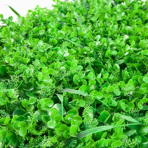 ZC Kunststoff grüne Graswand Buchsbaumheckenblume künstliche Pflanze grüne Graswand für vertikalen Garten Heimdekoration