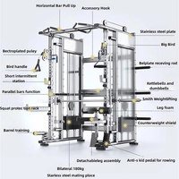 Matériel de musculation multifonctionnel commercial pour la maison : Accessoires de salle de sport, Crossover à câbles, Smith Machine, Power Rack
