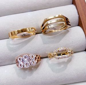 Wedding Luxury Gold Plated <b>Ring</b> Cz Zircon Mix 18k Gold Plated Finger Jewelry <b>Dainty</b> <b>Rings</b> Women Geometric Zircon <b>Ring</b> - Product Image 5