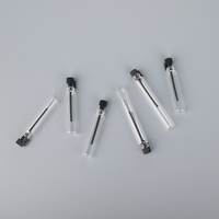 0.5ml 1ml 2ml 3ml Mini flacon en verre transparent Tube bouteille d'échantillon de parfum petite bouteille de testeur de parfum
