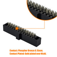 Conector de Cable Plano IDC de 24 Pines y 1.27mm
