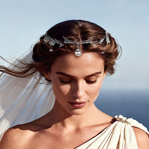 Corona de Princesa de Hadas en Forma de Lágrima, Coronas Personalizadas Populares para Celebridades, Tiaras para Transmisiones en Vivo, Corona Elegante para Banquetes de Boda - Product Image 2