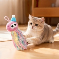 Jouet pour chat et chien en forme de cloche en fil suspendu, écologique, classique et moderne, cadeau d'anniversaire, accessoires pour animaux de compagnie d'intérieur
