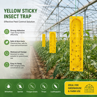 Piège à insectes collant jaune en plastique rigide 22*5cm, non toxique, à forte adhérence, pour la vente en gros agricole