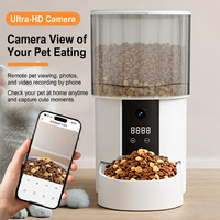 Intelligenter automatischer Haustierfütterer mit WLAN und Kamera zeitgesteuerter Spender mit LCD für Katzen