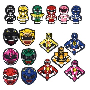 XX 2024 Vente en gros d'accessoires en caoutchouc PVC, breloques <span class=keywords><strong>pour</strong></span> sabots Superman et Power Rangers, <span class=keywords><strong>pour</strong></span> enfants et femmes, cadeaux, breloques <span class=keywords><strong>pour</strong></span> chaussures - Product Image 1