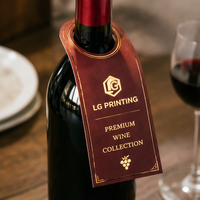 Boîte en papier personnalisée pour étiquettes de bouteilles de vin, emballage de bouteilles de vin et promotion de marque