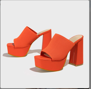 Sandales pour femmes talons hauts adaptés aux pieds chaussures personnalisées dames pantoufles plate-forme sandales à talons hauts - Product Image 2