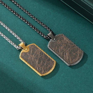 <span class=keywords><strong>Collar</strong></span> con colgante de perro de tejido Industrial Alin, colgante de acero inoxidable, cadena de cuerda, <span class=keywords><strong>collar</strong></span> para hombre, joyería - Product Image 5