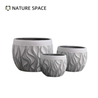 Pot de fleurs pour chambre d'enfant en fibro-ciment, style ferme minimaliste, classique, rétro, nordique, écologique, léger, sculpté à la main, durable