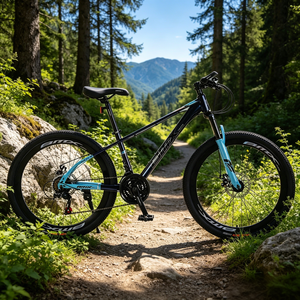 Bicicletta da Montagna a Prezzo di Fabbrica, Telaio in Acciaio, Cablaggio Interno, Forcella Spessa 42mm, Decalcomania <span class=keywords><strong>Laser</strong></span>, Verniciatura a Forno, Cuscinetti Sigillati - Product Image 6