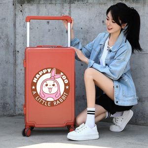 Waiji Rabbit Plus <b>Cute</b> Q <b>Bear</b> 20-Inch Lightweight Carry-On Suitcase With Swivel Wheels Unisex Leisure Travel Luggage - Product Image 2
