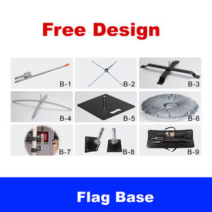 Benutzer definiertes Produkt Outdoor Park Messe Strand Rechteckige Feder Teardrop <span class=keywords><strong>Promo</strong></span> Stand Flaggen für Banner Business Barber - Product Image 4