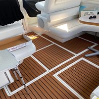 Tapis en mousse auto-adhésif pour Yacht Tapis de sol de bateau en EVA antidérapant et imperméable pour bateaux à usage extérieur