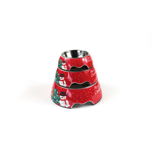 पर्यावरण के अनुकूल स्टेनलेस स्टील कुत्ते ने मेलामाइन पालतू पानी और भोजन कटोरा - Product Image 2