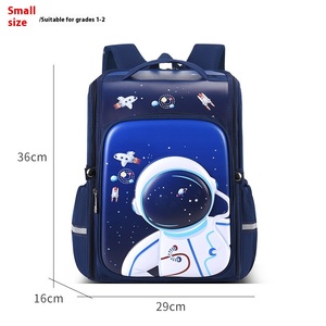 Zaino leggero 3D in cartone animato a conchiglia rigida per bambini di primo grado per studenti Oxford cerniera impermeabile semplice colonna vertebrale - Product Image 6