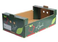 Verpakkingen van golfkarton voor fruit en groenten op maat, met handvat en dividers