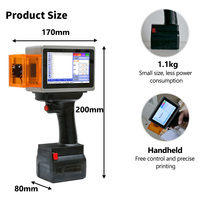 Machine de marquage portable 5W pour emballages en bois, boîtes en carton, format mini avec écran tactile, machines d'étiquetage, outils de bricolage
