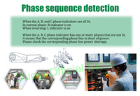 Détecteur de séquence de phase DUOYI DYXZ-02, testeur de circuit triphasé, détecteur sans contact, compteur de phase, affichage LED