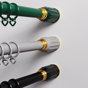 Rideau <span class=keywords><strong>de</strong></span> douche rétractable moderne en acier inoxydable écologique, <span class=keywords><strong>tringle</strong></span> PILLAR, antidérapant, métal réglable, <span class=keywords><strong>sans</strong></span> perçage, chambre à coucher - Product Image 2