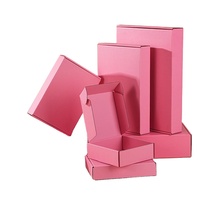 Caja de Envío Rosa Corrugada de Alta Calidad con Logotipo Personalizado Reutilizable, Caja de Envío Premium, Ideal para Regalos, Productos, Venta al por Menor