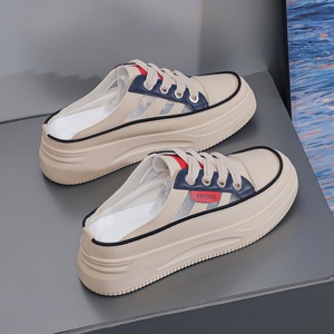 Sandalias de verano 2026 de moda, versátiles, de suela gruesa, sin cordones, transpirables, de punta cerrada, tipo mule para <span class=keywords><strong>mujer</strong></span> con diseño de malla premium - Product Image 3