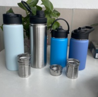 Vaso Térmico Moderno y Ecológico de 350 ml (22 oz), Personalizado, de Doble Pared, Aislado al Vacío, de Acero Inoxidable, con Boca Ancha, para Viajes, Mantiene la Temperatura por 24 Horas