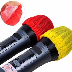 Funda desechable para micrófono, no tejida, azul, para <span class=keywords><strong>Karaoke</strong></span>, 2 pares - Product Image 2