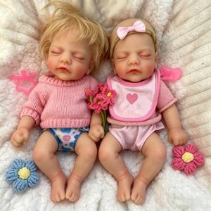 Encantadora Muñeca Reborn de Silicona, Pequeña de 12 Pulgadas, Juguete de Bebé Dormilón, Juguetes Interactivos para Niños - Product Image 1