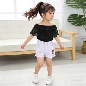 Set di <span class=keywords><strong>Abbigliamento</strong></span> Estivo per Bambine, <span class=keywords><strong>2</strong></span> Pezzi Casual con Pantaloncini, Vestiti in Cotone per Bambine, Set di <span class=keywords><strong>Abbigliamento</strong></span> per Bambini all'Ingrosso - Product Image 2