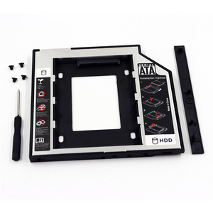 Soporte de montaje para bahía de unidad óptica de portátil de 2.5 pulgadas SATA HDD SSD Caddy 9.5 12.7mm para notebook. - Product Image 1