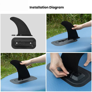Planche de surf personnalisée en usine <span class=keywords><strong>Paddle</strong></span> Plate Boucle Queue Fin Marine SUP Coulissante Big Fish Fin Amovible Diver Tail Rudder - Product Image 6
